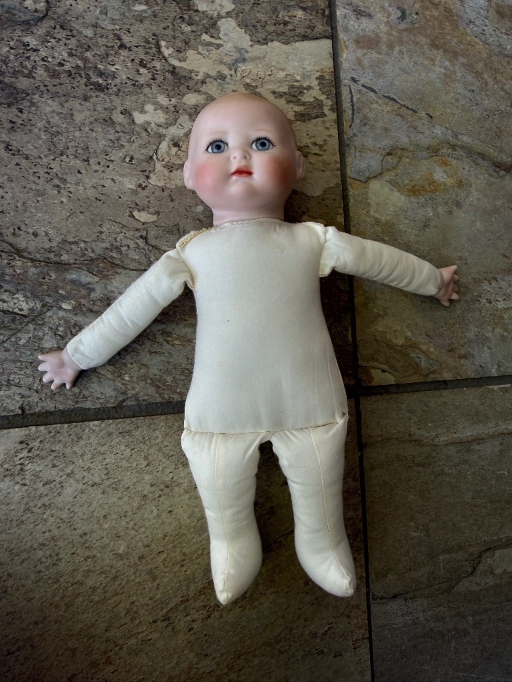 Kestner Century Germany Baby Doll 12” Bisque Head & Hands W/ Cloth Body & Legs